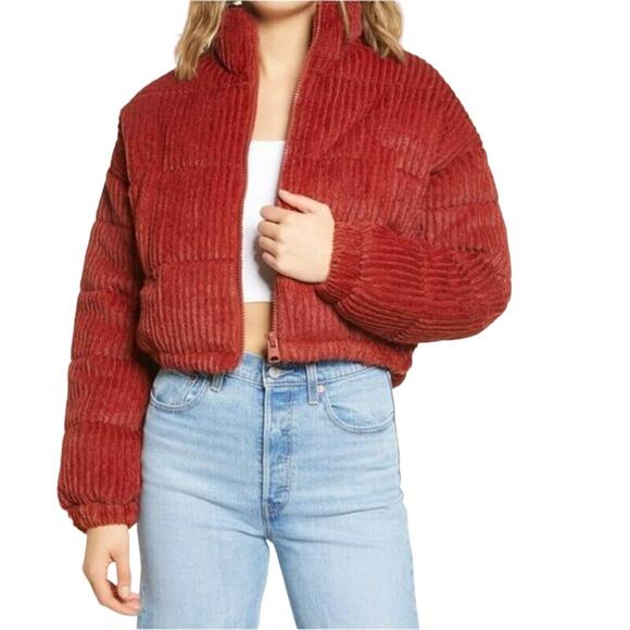 Urban Outfitters BDG NEW Puffer Cropped Jacket Coat Size XS New with Tags - Picture 1 of 15